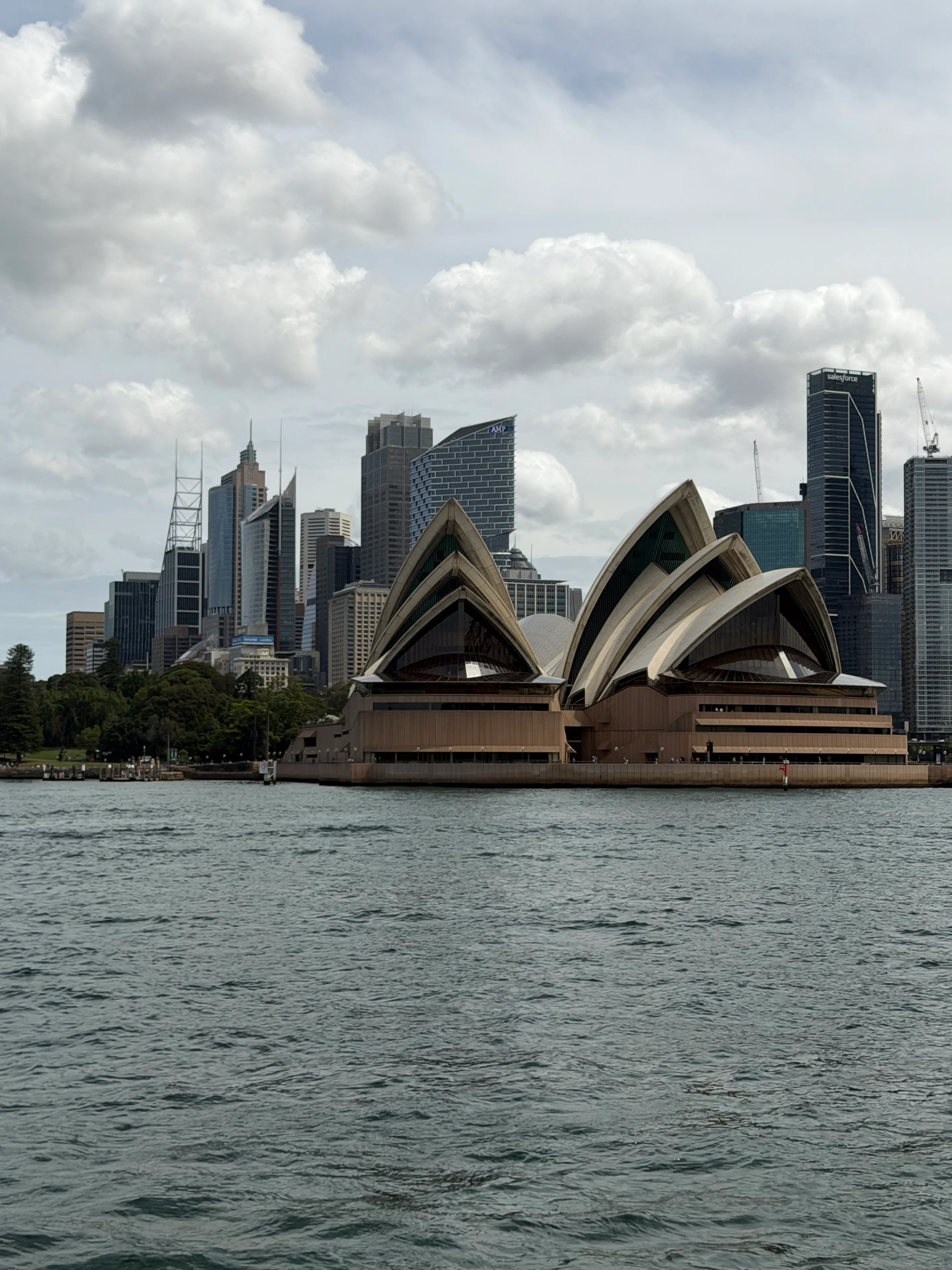The ferry back past the Opera House