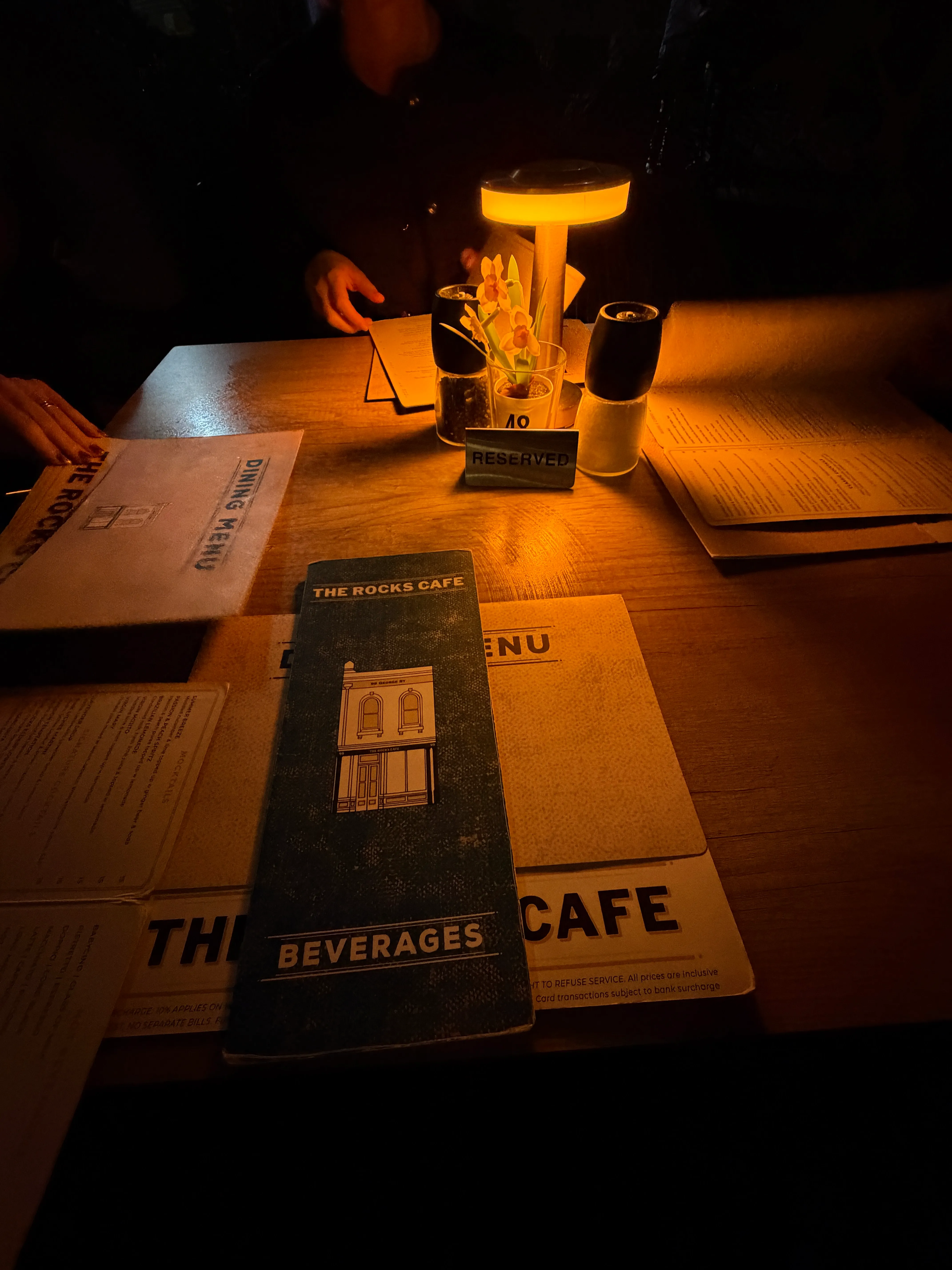 Dinner @ The Rocks Café